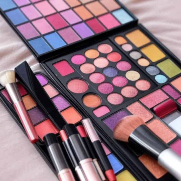 Zbliżenie na szczegóły produktu w zestawie makijażowym CosmoKitX